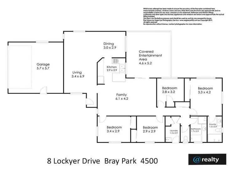 Floorplan of Homely house listing, 8 Lockyer Drive, Bray Park QLD 4500
