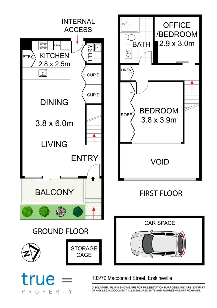 Floorplan of Homely apartment listing, 103/70 MacDonald Street, Erskineville NSW 2043