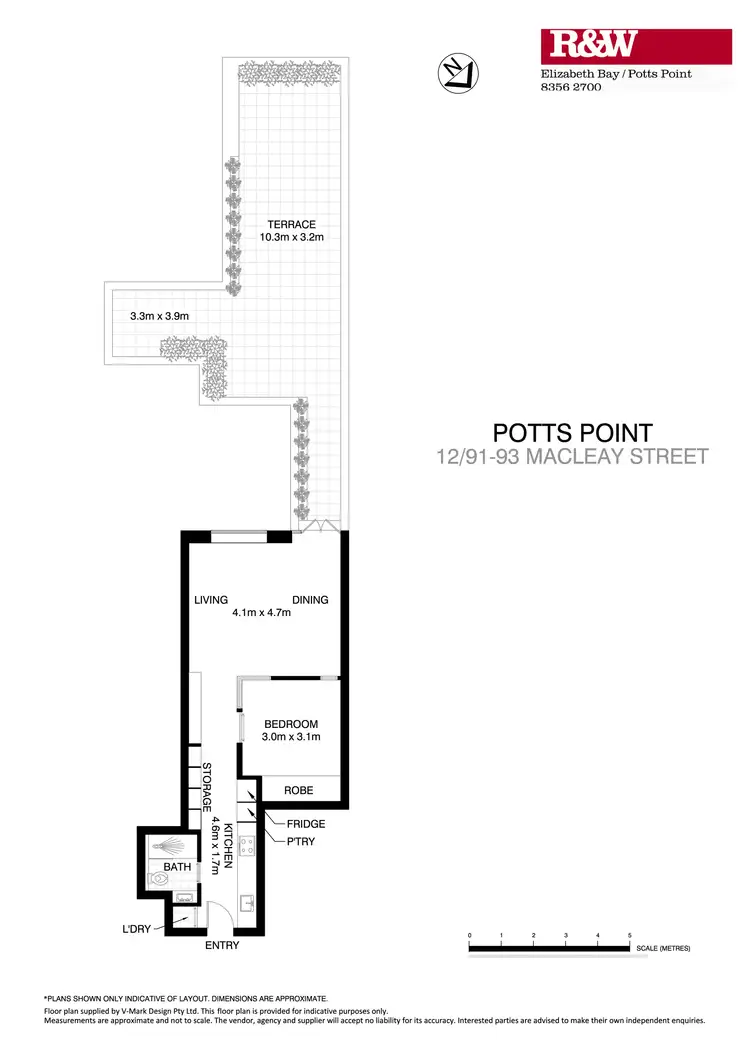Floorplan of Homely apartment listing, 12/91-93 Macleay Street, Potts Point NSW 2011