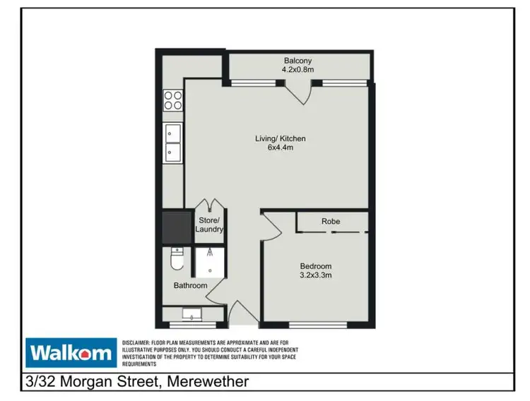 Floorplan of Homely unit listing, 3/32 Morgan Street, Merewether NSW 2291
