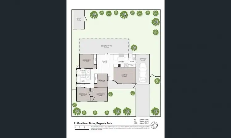 Floorplan of Homely house listing, 71 Bushland Drive, Regents Park QLD 4118