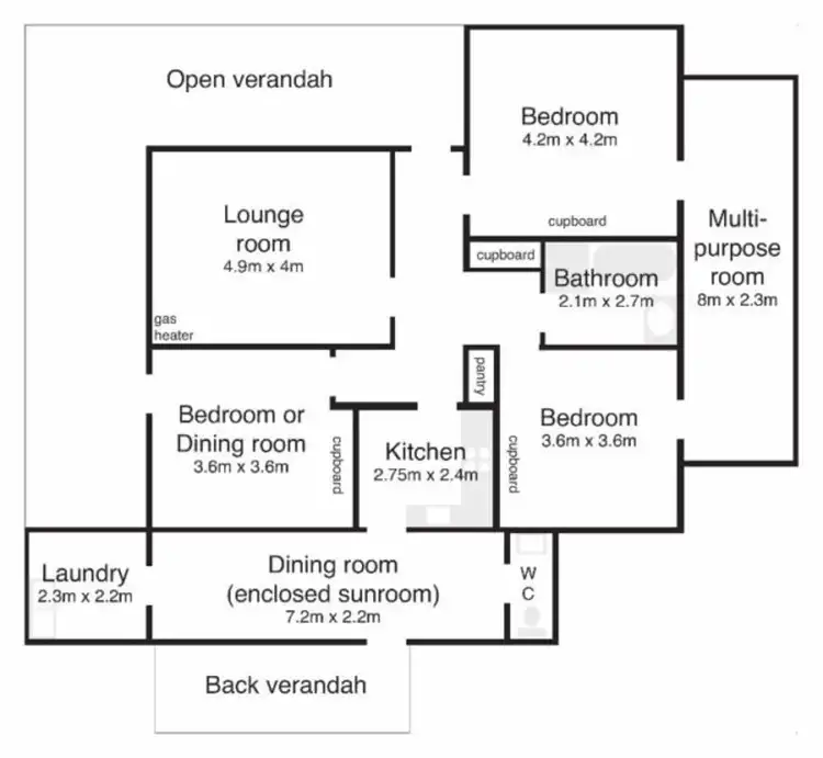 Floorplan of Homely house listing, 102 Umang Street, Tottenham NSW 2873