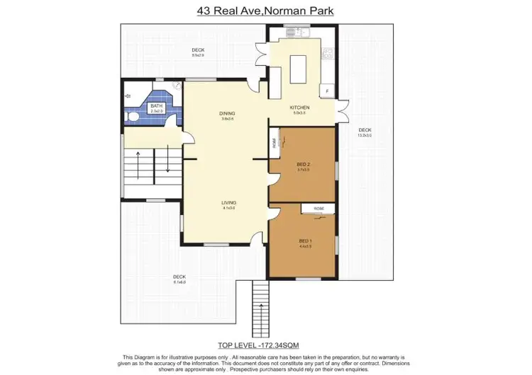 Floorplan of Homely house listing, 43 Real Avenue, Norman Park QLD 4170