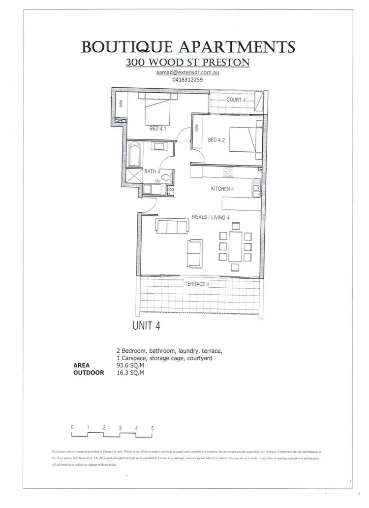 Floorplan of Homely apartment listing, 300 Wood St, Preston VIC 3072