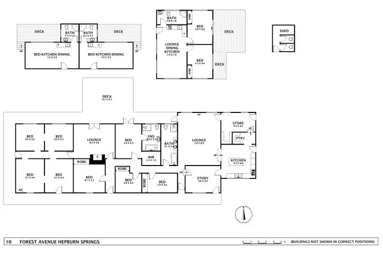 Floorplan of Homely house listing, 10 Forest Ave, Hepburn Springs VIC 3461