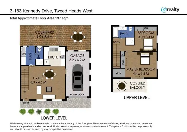 Floorplan of Homely townhouse listing, 3/183 Kennedy Drive, Tweed Heads West NSW 2485