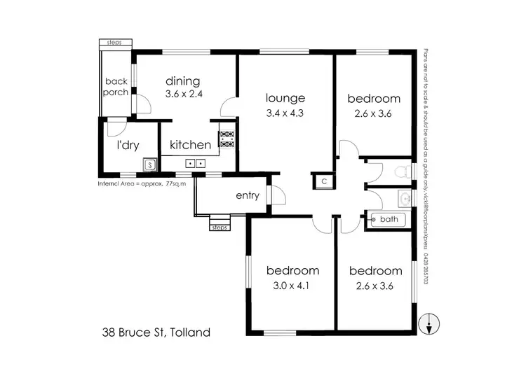 Floorplan of Homely house listing, 38 Bruce Street, Tolland NSW 2650