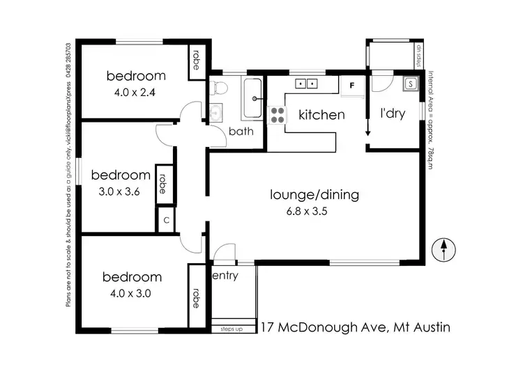Floorplan of Homely house listing, 17 McDonough Avenue, Mount Austin NSW 2650