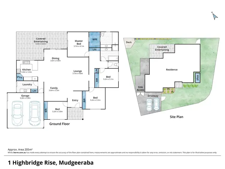 Floorplan of Homely house listing, 1 Highbridge Rise, Mudgeeraba QLD 4213