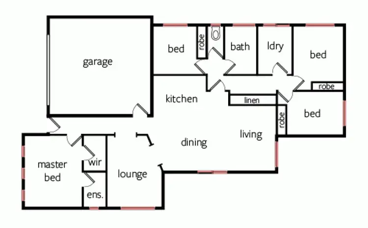 Floorplan of Homely house listing, 16 Deakin Court, Horsham VIC 3400