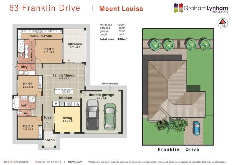 Floorplan of Homely house listing, 63 Franklin Drive, Mount Louisa QLD 4814