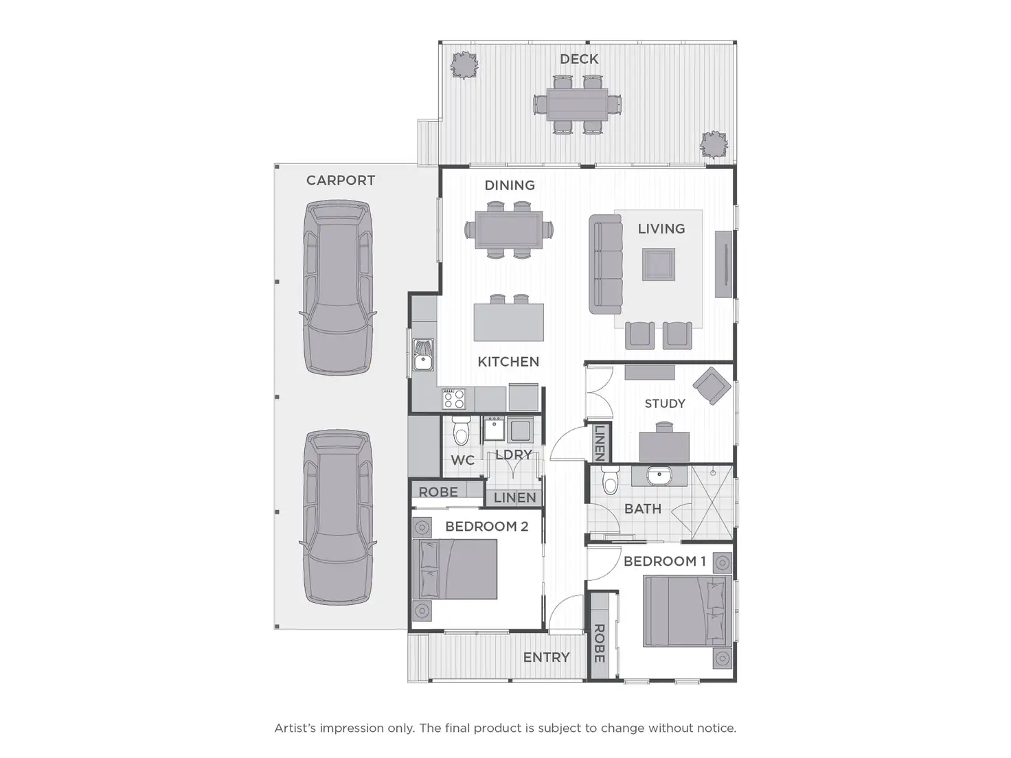 Floorplan of Homely retirement listing, 51/39 Gordon Young Drive, South West Rocks NSW 2431