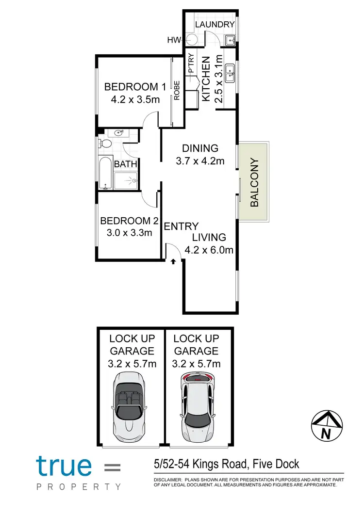 Floorplan of Homely apartment listing, 5/52-54 Kings Road, Five Dock NSW 2046