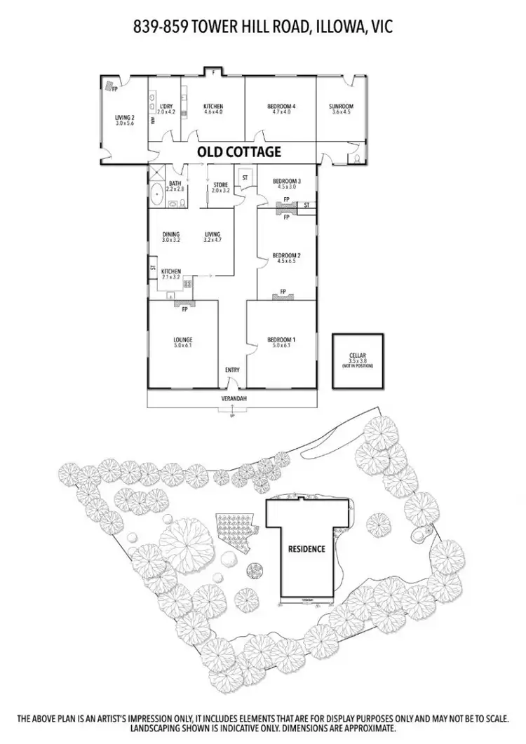 Floorplan of Homely rural property listing, 839 Tower Hill Road, Yangery VIC 3283