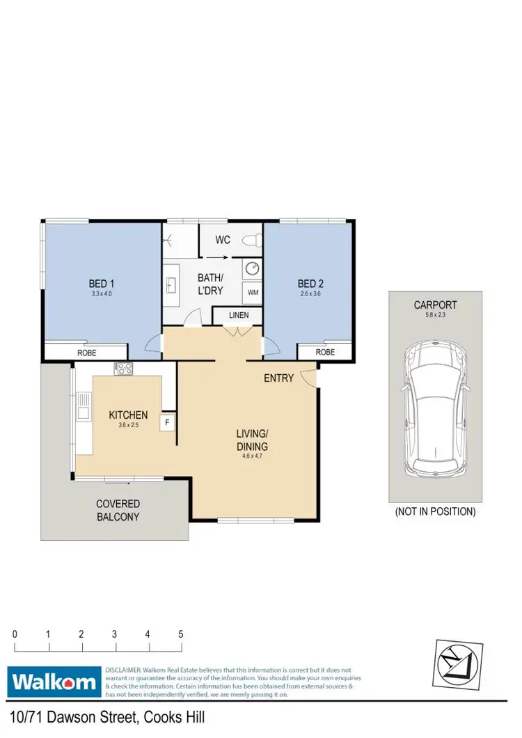Floorplan of Homely unit listing, 10/71 Dawson Street, Cooks Hill NSW 2300