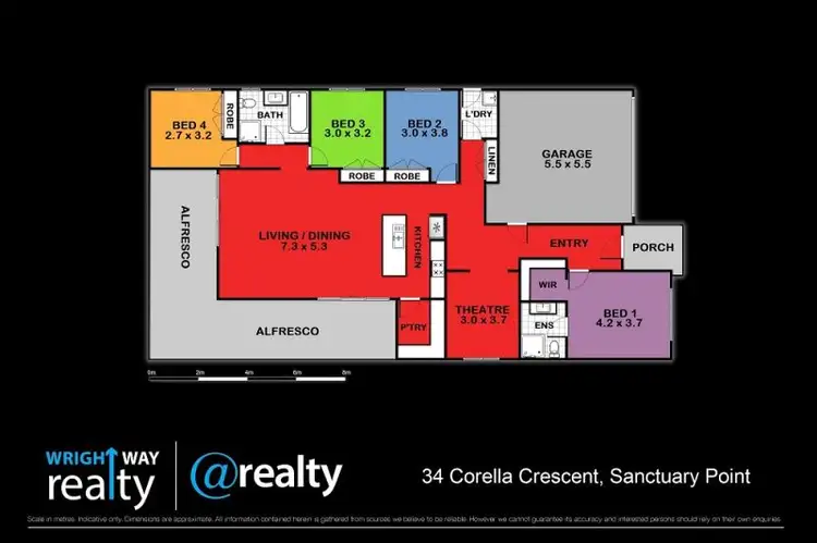 Floorplan of Homely house listing, 34 Corella Crescent, Sanctuary Point NSW 2540