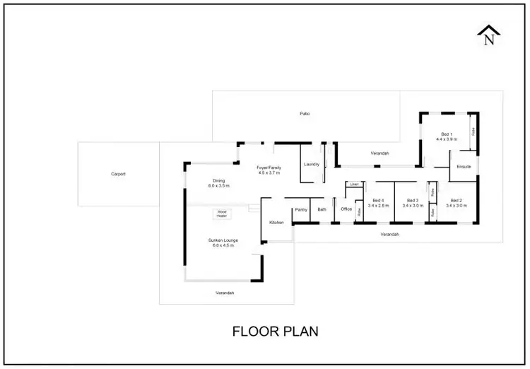 Floorplan of Homely rural property listing, 265 Old Lurg Road, Lurg VIC 3673