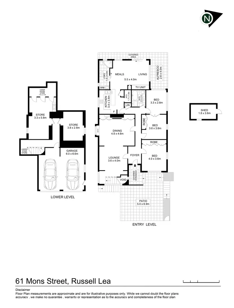 Floorplan of Homely house listing, 61 Mons Street, Russell Lea NSW 2046