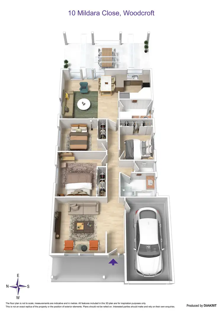 Floorplan of Homely house listing, 10 Mildara Close, Woodcroft SA 5162