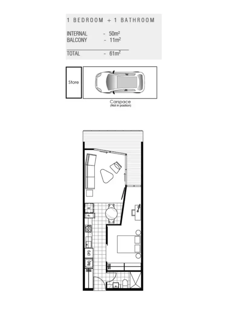 Floorplan of Homely apartment listing, 302/37-39 Bosisto Street, Richmond VIC 3121