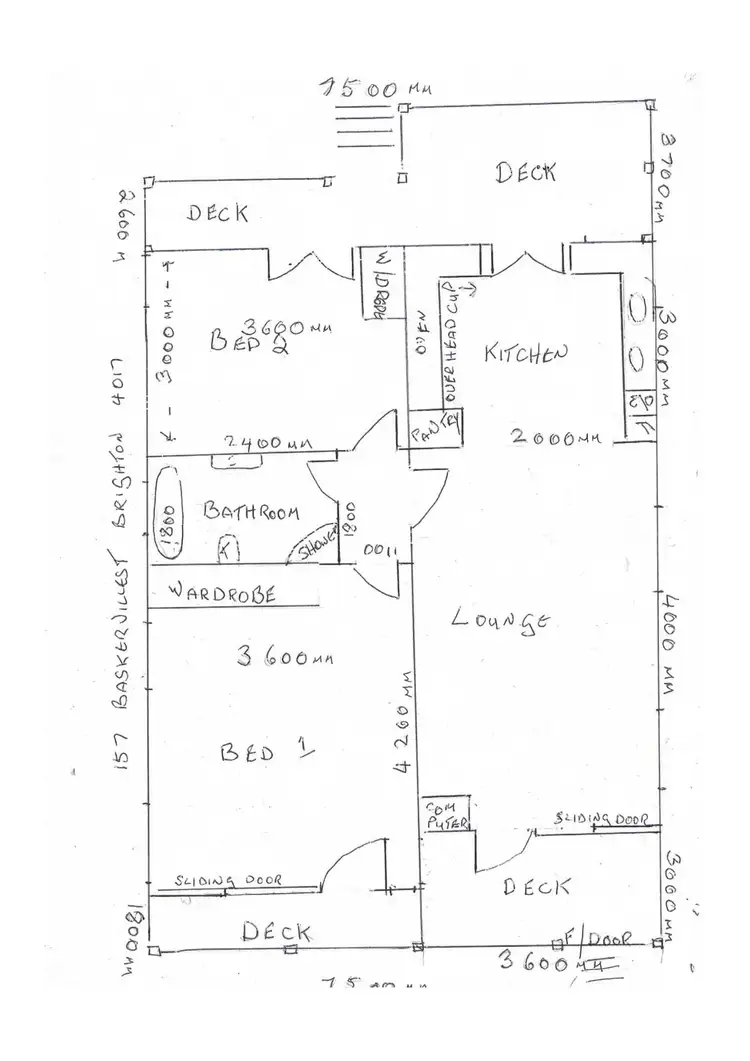 Floorplan of Homely house listing, 157 Baskerville Street, Brighton QLD 4017