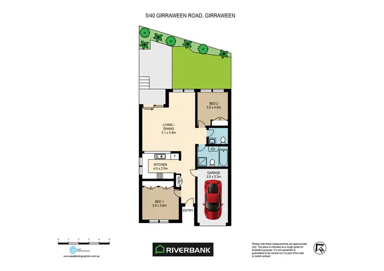 Floorplan of Homely villa listing, 5/40 Giraween Rd, Girraween NSW 2145