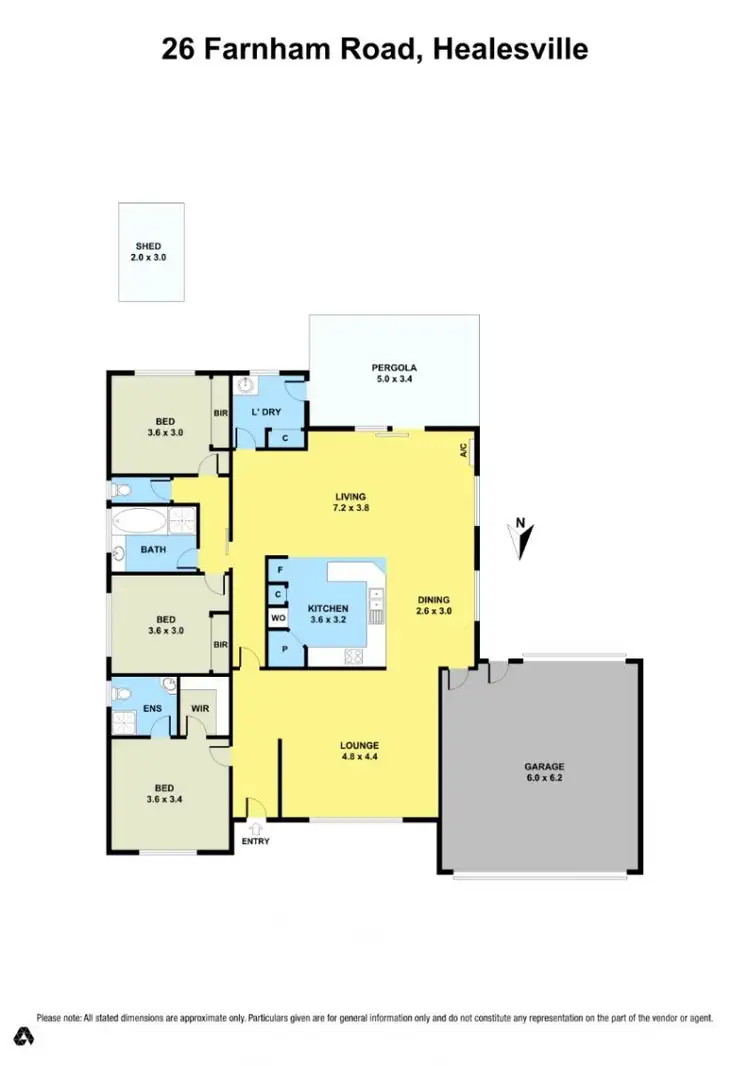 Floorplan of Homely house listing, 26 Farnham Road, Healesville VIC 3777