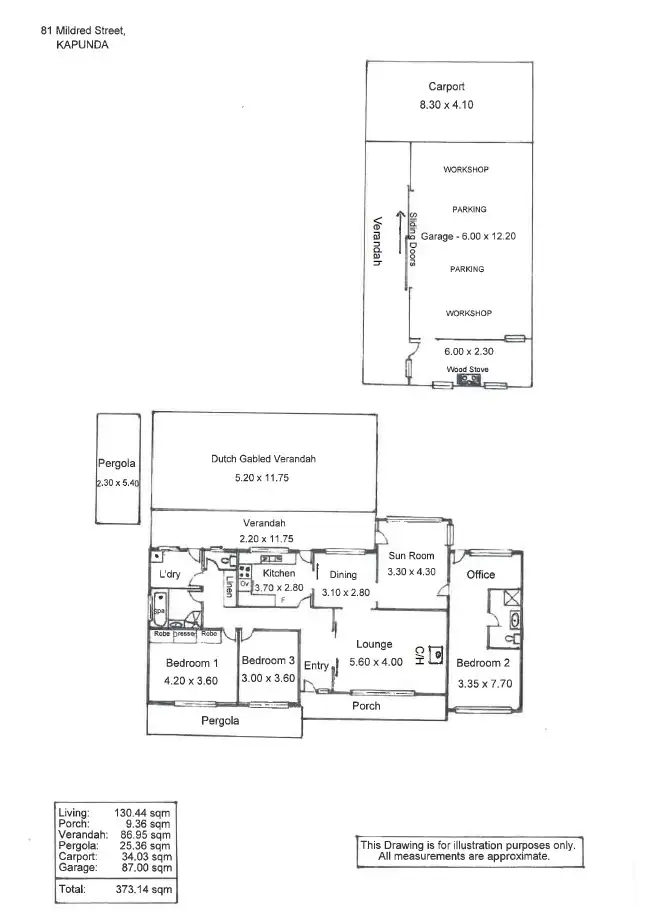 Floorplan of Homely house listing, 81 Mildred Street, Kapunda SA 5373