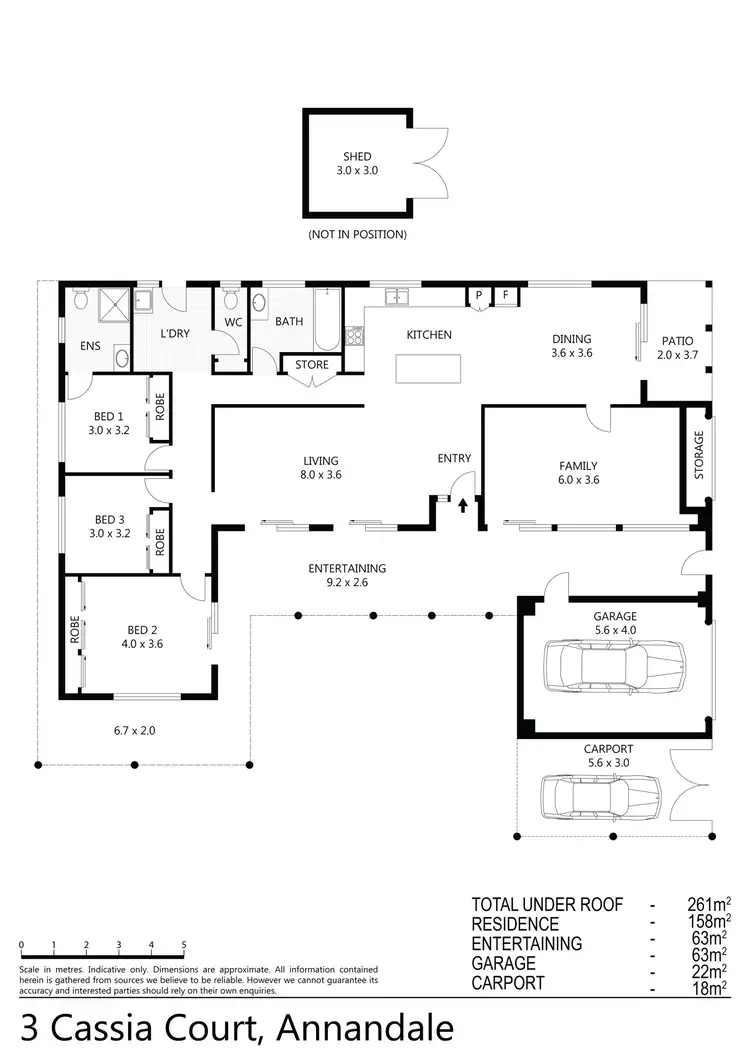 Floorplan of Homely house listing, 3 Cassia Court, Annandale QLD 4814