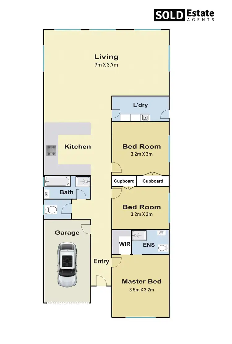 Floorplan of Homely house listing, 3 LEMON GROVE, Cranbourne West VIC 3977