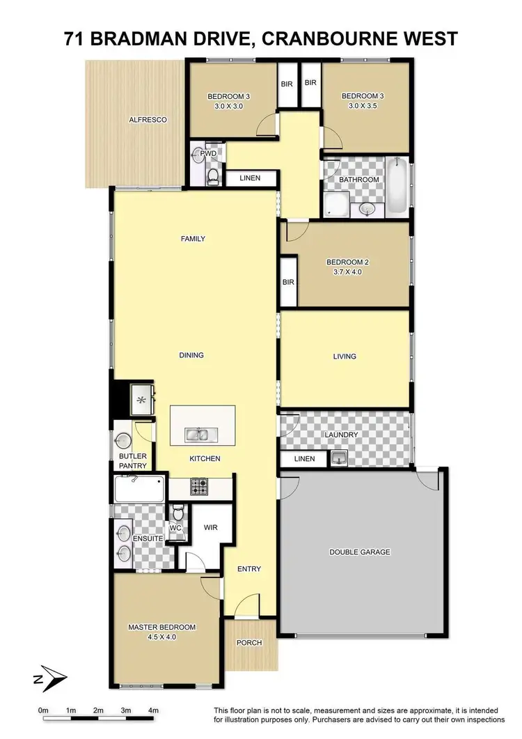 Floorplan of Homely house listing, 71 Bradman Drive, Cranbourne West VIC 3977