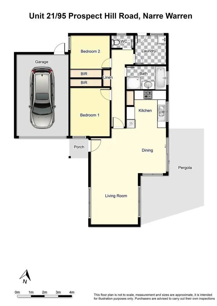 Floorplan of Homely unit listing, 21//95 PROSPECT HILL ROAD, Narre Warren VIC 3805