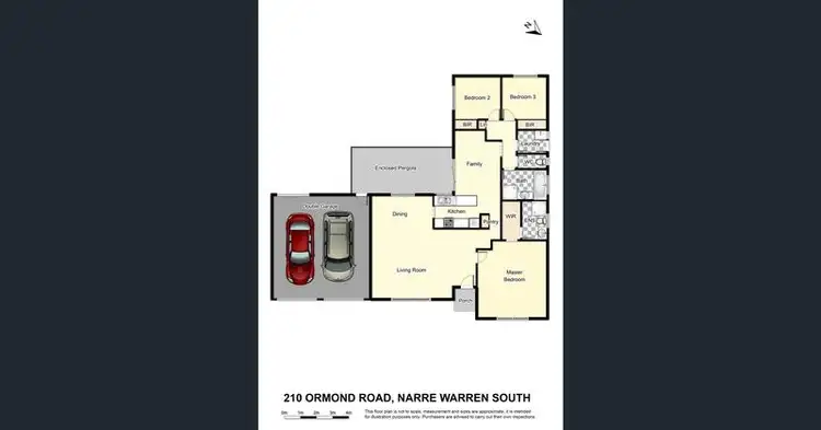 Floorplan of Homely house listing, 210 Ormond Road, Narre Warren South VIC 3805