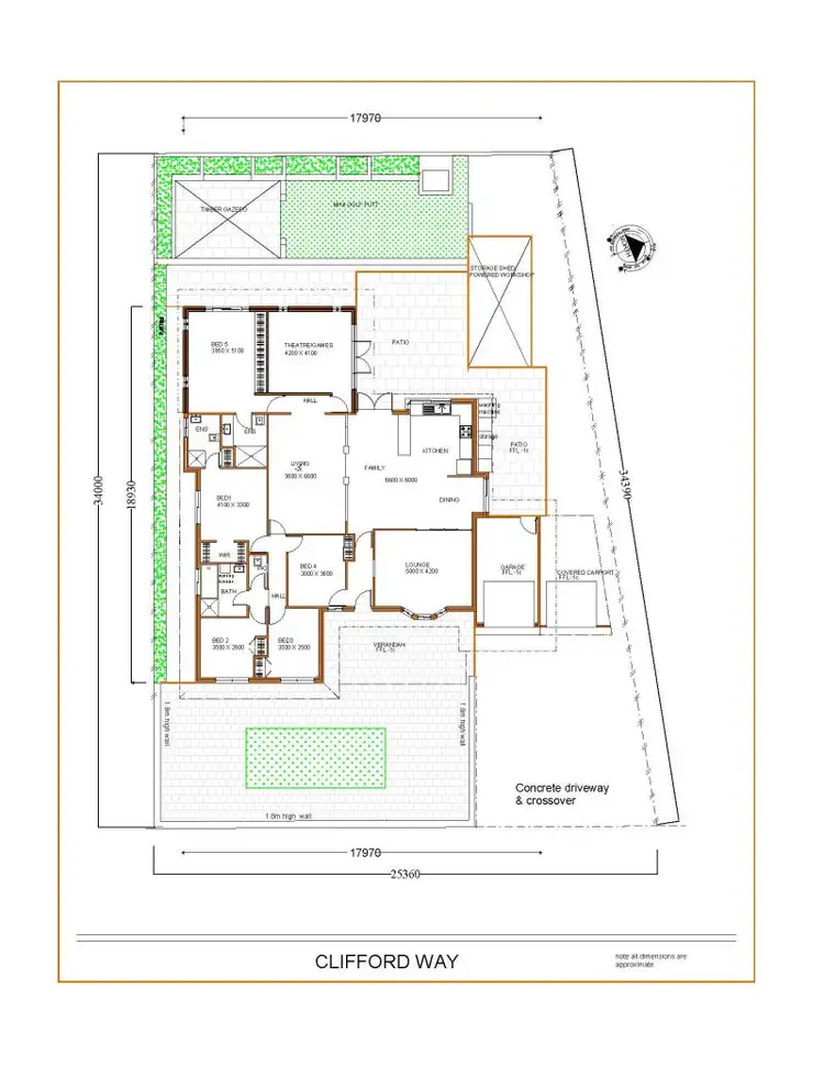 Floorplan of Homely house listing, 4 Clifford Way, Bull Creek WA 6149