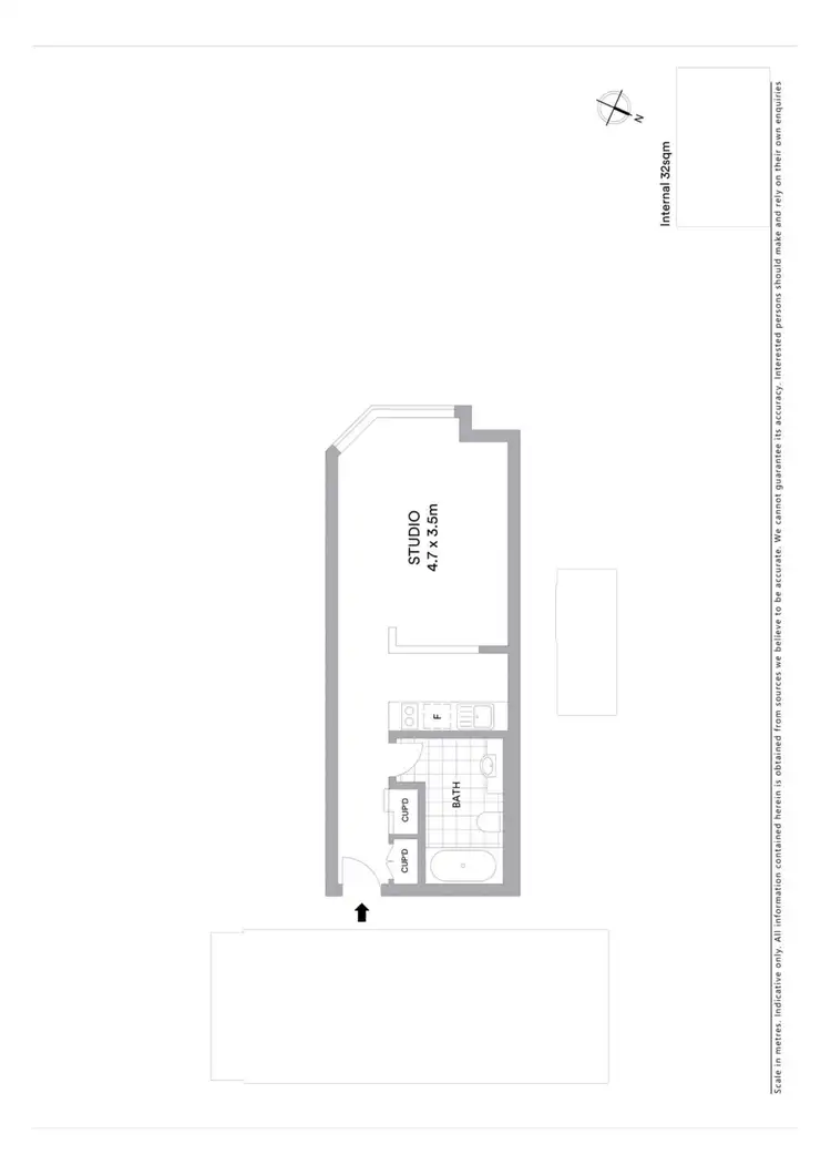 Floorplan of Homely unit listing, 302/88 King Street, Newtown NSW 2042