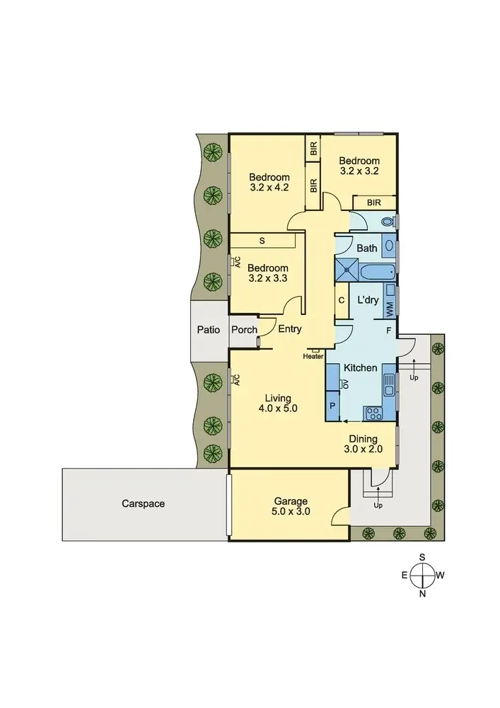 Floorplan of Homely villa listing, 1/722 Hawthorn Road, Brighton East VIC 3187