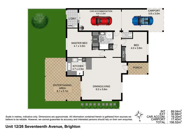 Floorplan of Homely villa listing, 12/26 Seventeenth Avenue, Brighton QLD 4017