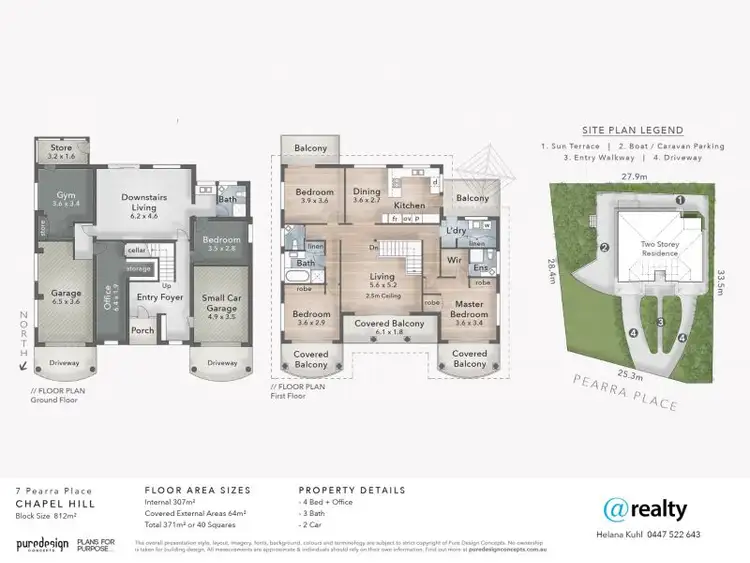 Floorplan of Homely house listing, 7 Pearra Place, Chapel Hill QLD 4069