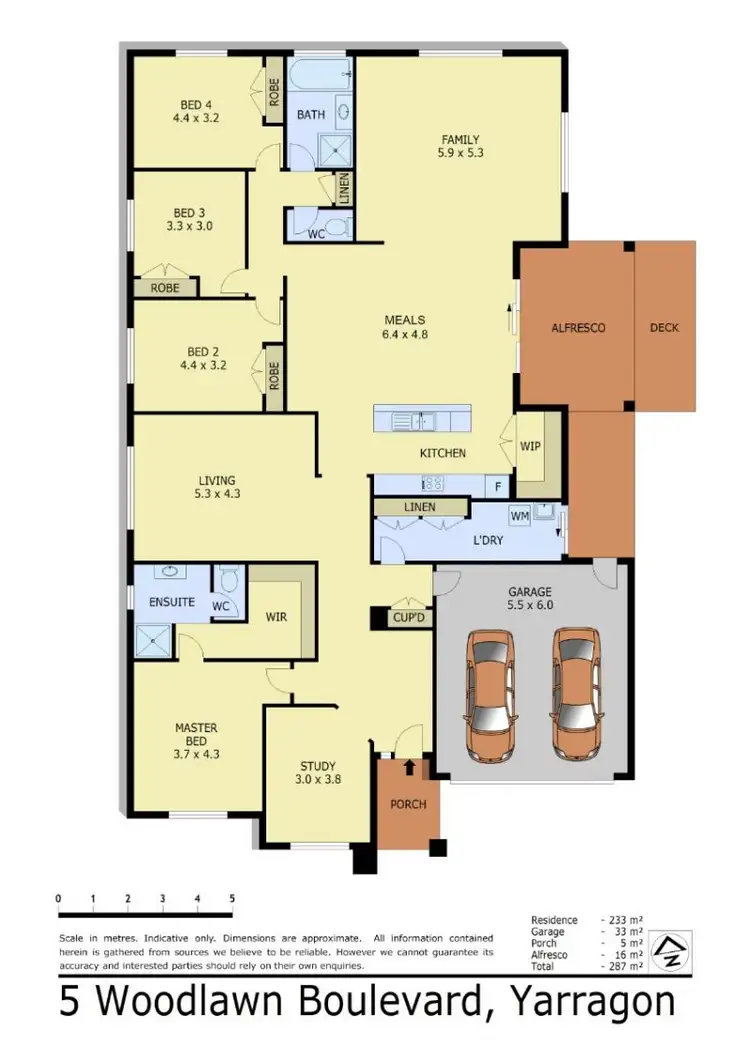 Floorplan of Homely house listing, 5 Wood Lawn Boulevard, Yarragon VIC 3823