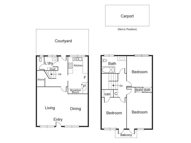 Floorplan of Homely townhouse listing, 8/23 Lower Plenty Road, Rosanna VIC 3084