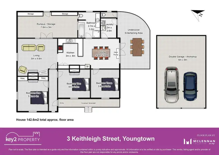 Floorplan of Homely house listing, 3 Keithleigh Street, Youngtown TAS 7249