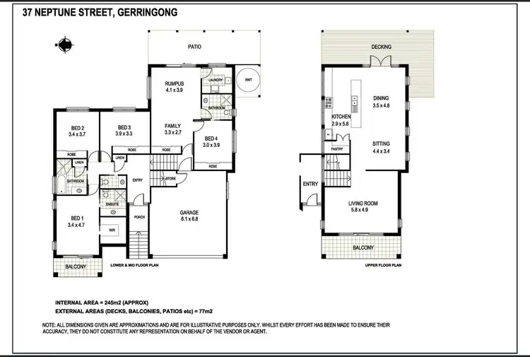 Floorplan of Homely house listing, 37 Neptune Street, Gerringong NSW 2534