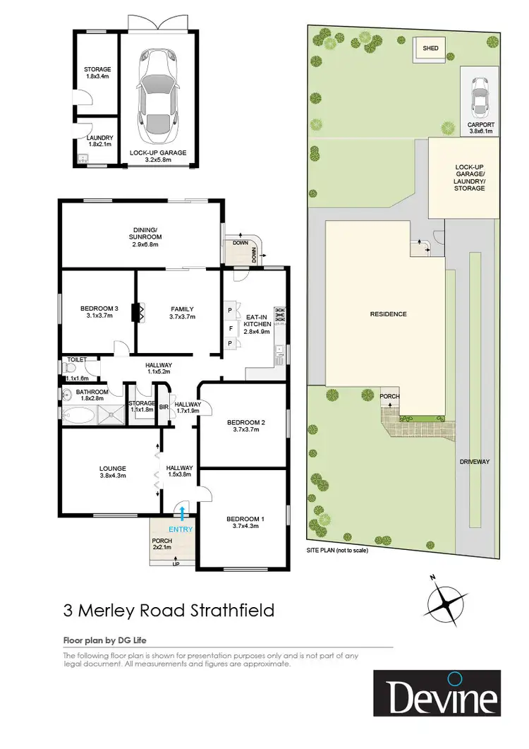 Floorplan of Homely house listing, 3 Merley Road, Strathfield NSW 2135