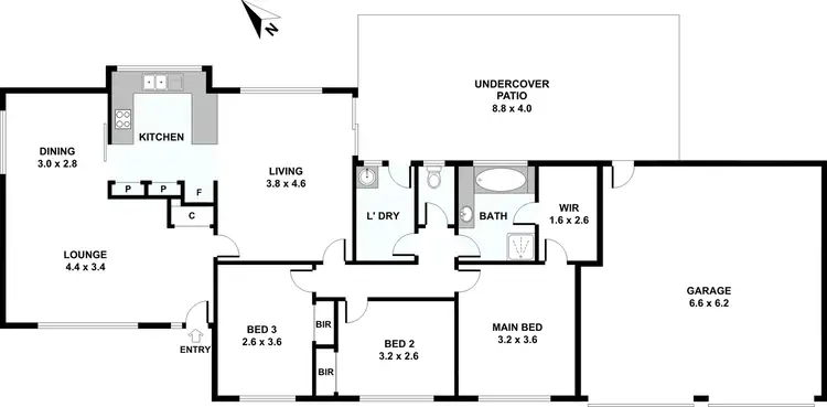 Floorplan of Homely house listing, 1 Swain Court, Cleveland QLD 4163