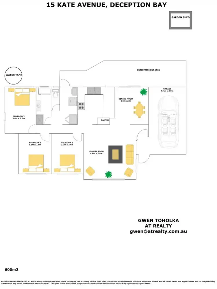 Floorplan of Homely house listing, 15 Kate Avenue, Deception Bay QLD 4508