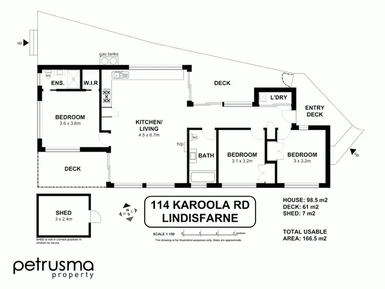 Floorplan of Homely house listing, 114 Karoola Road, Lindisfarne TAS 7015