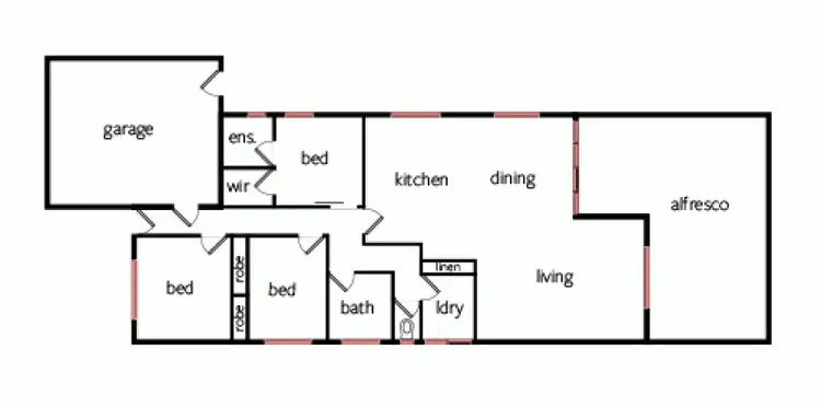 Floorplan of Homely townhouse listing, 2/44 Mardon Drive, Horsham VIC 3400