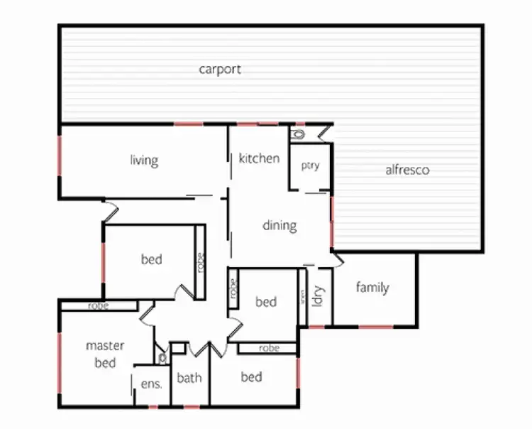 Floorplan of Homely house listing, 7 Rose Street, Horsham VIC 3400