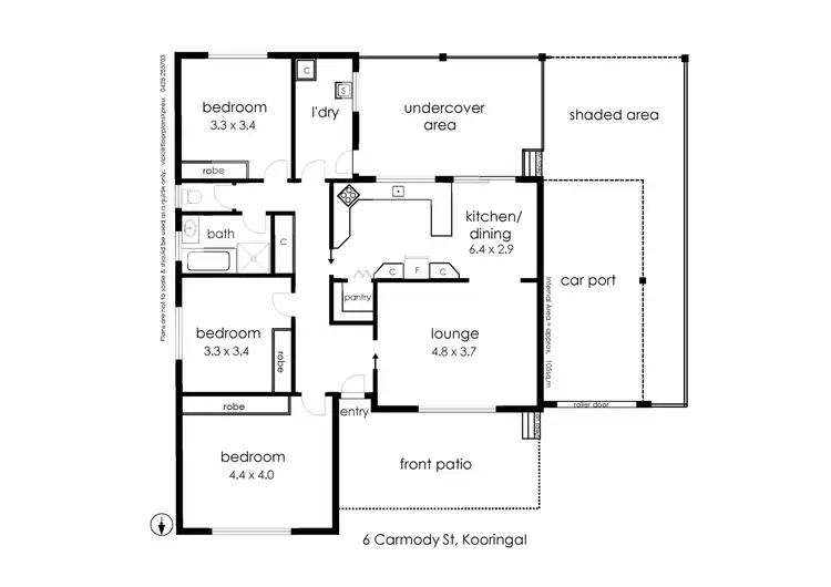 Floorplan of Homely house listing, 6 Carmody Street, Kooringal NSW 2650