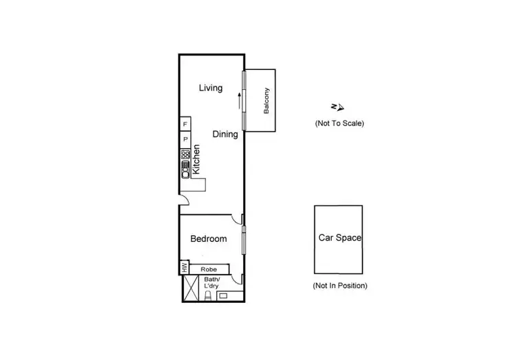 Floorplan of Homely apartment listing, 810/83 Queens Road, Melbourne VIC 3004